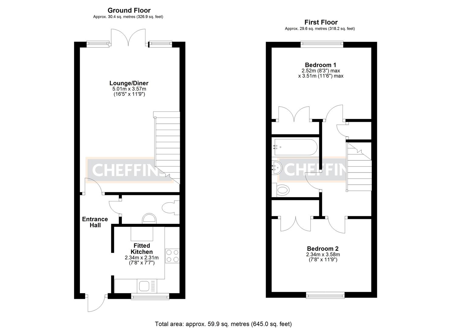 2 Bedroom for sale in Sutton Cheffins Ely Sales